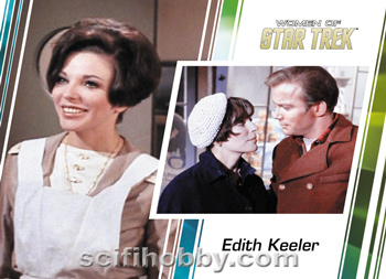 Edith Keeler and James Kirk Base card