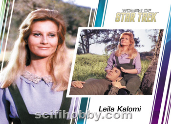 Leila Kalomi and Spock Base card