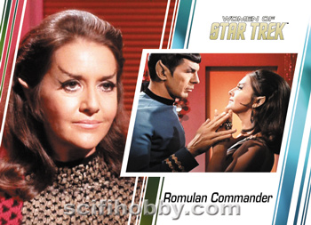Romulan Commander and Spock Base card