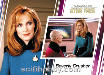Beverly Crusher and Jean-Luc Picard Base card