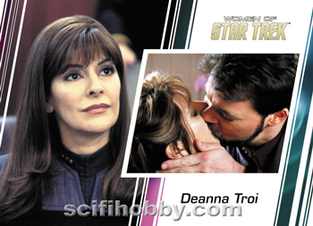Deanna Troi and William Riker Base card