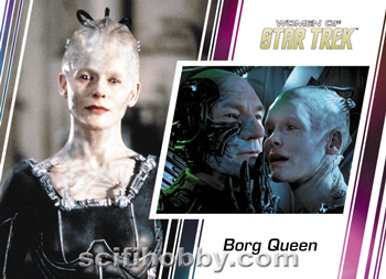 Borg Queen and Jean-Luc Picard Base card