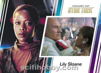 Lily Sloane and Jean-Luc Picard Base card