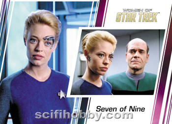 Seven of Nine and Doctor Base card