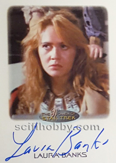 Laura Banks as Khan's Navigator Autograph card