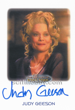 Judy Geeson as Sandrine Autograph card
