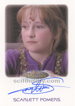Scarlett Pomers as Naomi Wildman Autograph card