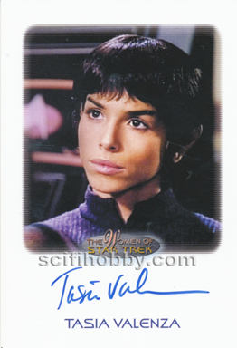 Tasia Valenza as T'Shanik Autograph card