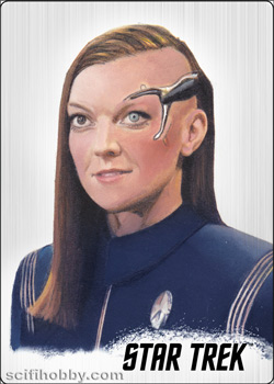 Lt. Keyla Detmer Starfleet's Finest Painted Portrait Metal card - Numbered to 50