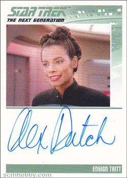 Alex Datcher Autograph card