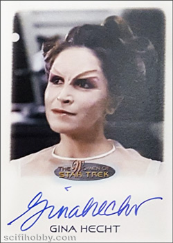Gina Hecht Autograph card