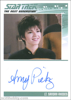 Amy Pietz Autograph card