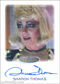 Sharon Thomas Autograph card