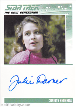 Julie Warner Autograph card