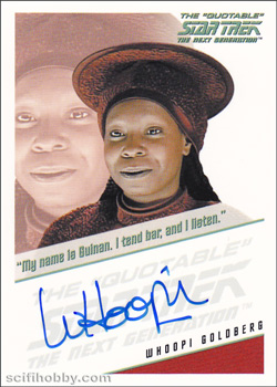 Whoopi Goldberg Autograph card