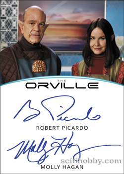 Dual Autograph card signed by Robert Picardo and Molly Hagen 6-Case Incentive