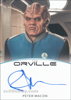 Peter Macon as Lt. Commander Bortus Autograph card