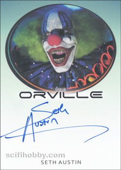 Seth Austin as The Clown Autograph card