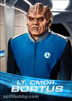 Lieutenant Commander Bortus Mirror Bridge Crew Parallel card
