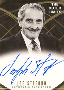 Joe Stefano, Series Producer of The Outer Limits Autograph card