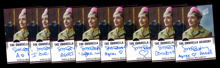 Autograph Cards signed by Shelia McCarthy