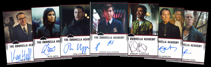 Autograph Cards of Hopper,Raver-Lampman, Fiore, Castaneda, Robbins and Min