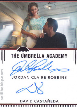 Jordan Claire Robbins and David Castaneda Autograph card