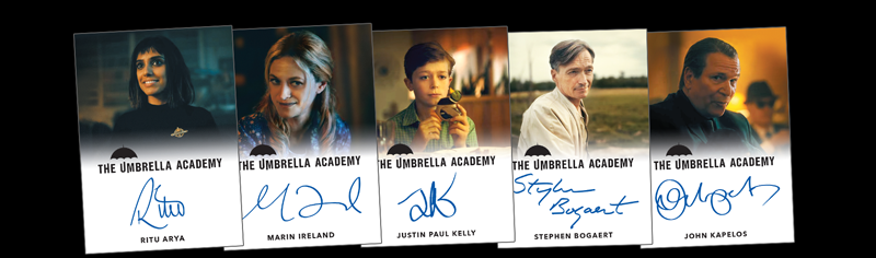 Autograph Cards of Arya, Ireland, Kelly, Bogaert, Kapelos