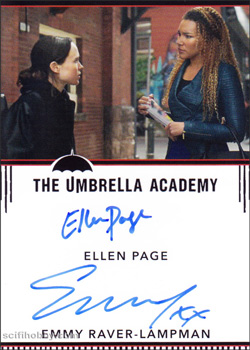 Ellen Page and Emmy Raver-Lampman Dual Autograph 9-Case Incentive