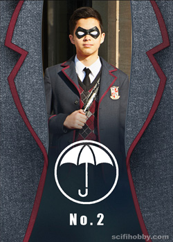 Number Two / Diego Then and Now Umbrella Academy card