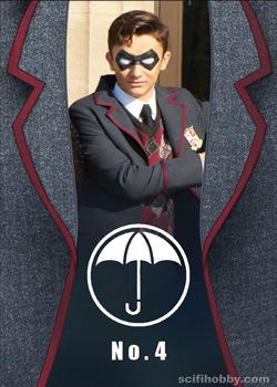 Number Four / Klaus Then and Now Umbrella Academy card
