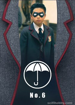 Number Six / Ben Then and Now Umbrella Academy card