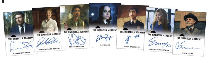 sample selection of autograph cards