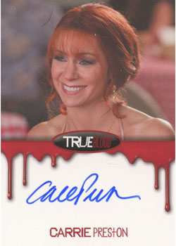 Carrie Preston as Arlene Fowler Autograph card