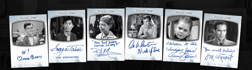 selection of sample autograph cards