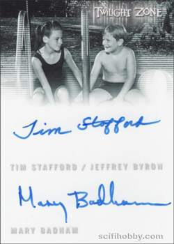 Stafford/Byron / Badham Autograph card