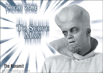 Richard Kiel as The Kanamit in To Serve Man Twilight Zone Acetate card