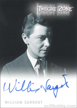 William Sargent Autograph card