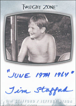 Tim Stafford - Quantity Range: 10-25 Autograph card