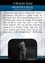 Twilight Zone - Rod Serling Edition Trading Cards