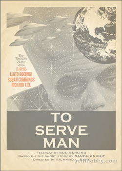 To Serve Man Twilight Zone Portfolio Prints - The Serling Episode