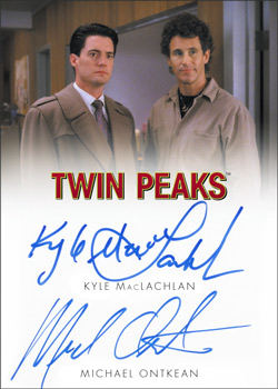 Kyle MacLachlan / Michael Ontkean Dual Autograph Card 9-Case Incentive