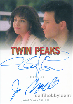 Sheryl Lee and James Marshall Autograph card
