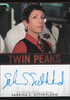 Sabrina Sutherland as Jackie Autograph card