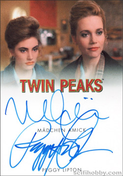 Dual Autograph Card of Peggy Lipton / Madchen Amick 9-Case Incentive Card