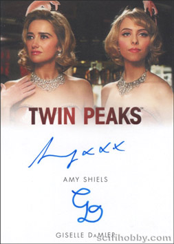 Amy Shiels and Giselle DaMier Autograph card