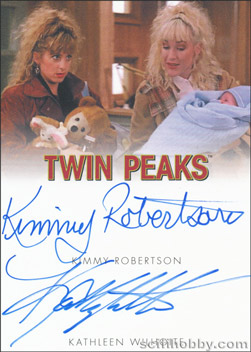 Kimmy Robertson and Kathleen Wilhoite Autograph card
