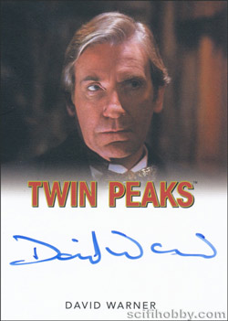 David Warner as Thomas Eckhardt Autograph card