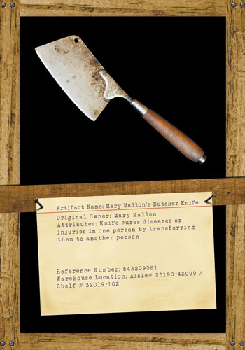 Mary Mallon's Butcher Knife Artifacts 