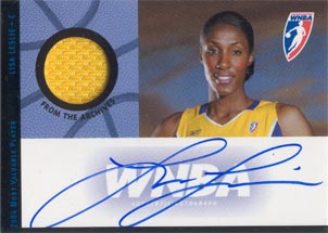 Lisa Leslie Signed Relic/Jersey Card Multi-Case Incentive Card